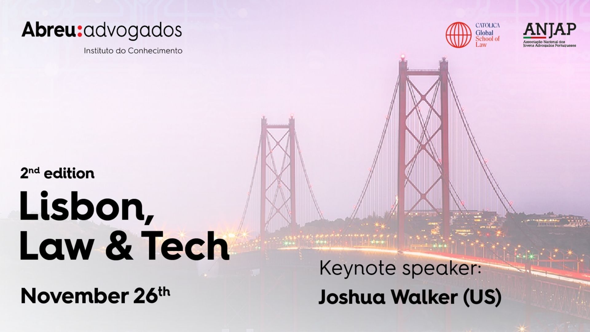 Lisbon, Law & Tech 2nd edition | Joshua Walker | On Legal Engineering