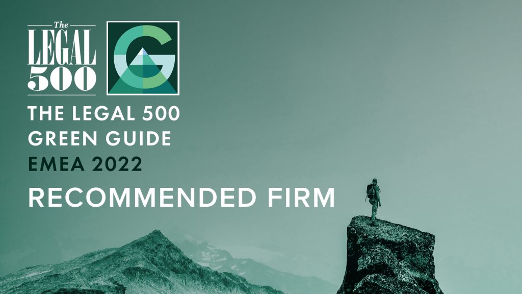 Abreu Advogados recognized by Legal 500 Green Guide EMEA 2022