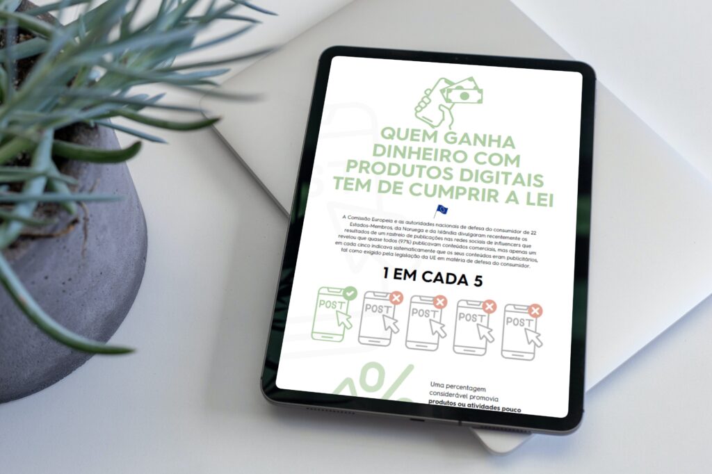 Quem ganha dinheiro com produtos digitais tem de cumprir a lei