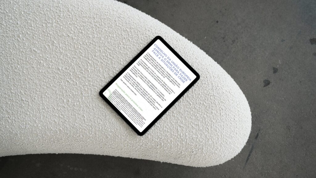 Conselho da União Europeia aprova o ERMI para fazer face a situações de crise