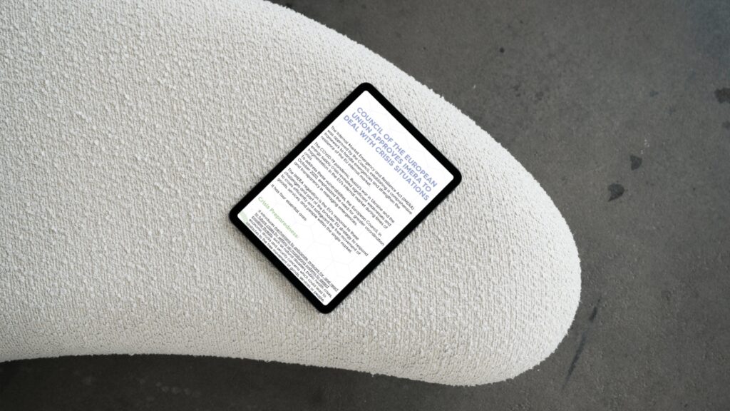 Council of the European Union approves IMERA to deal with crisis situations